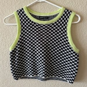 Checkered vest top